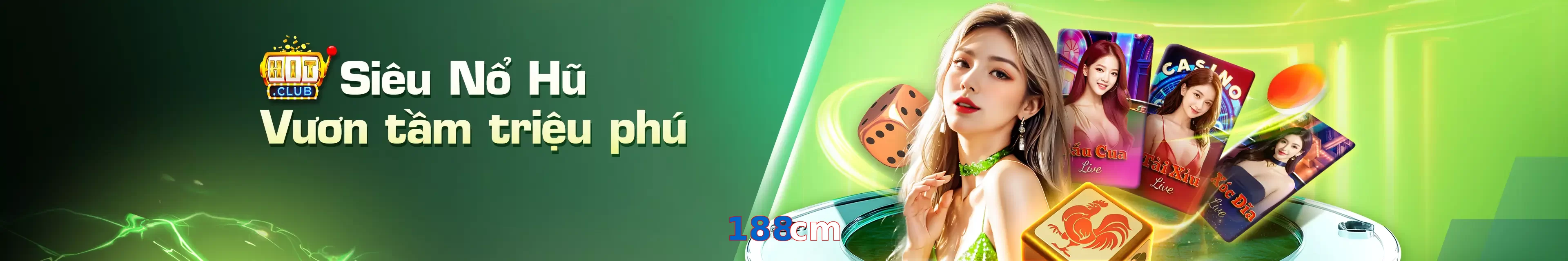 Trò chơi Slot được yêu thích tại 188cm